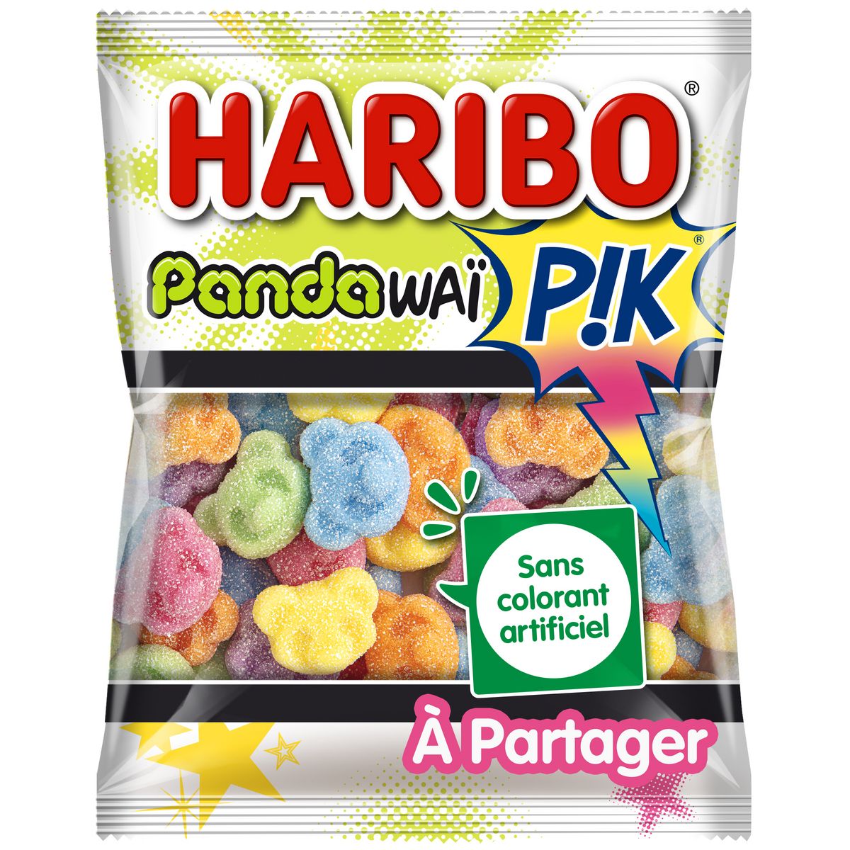 Haribo Pandaway Pik Tangy Jelly Sweets Bag 200g