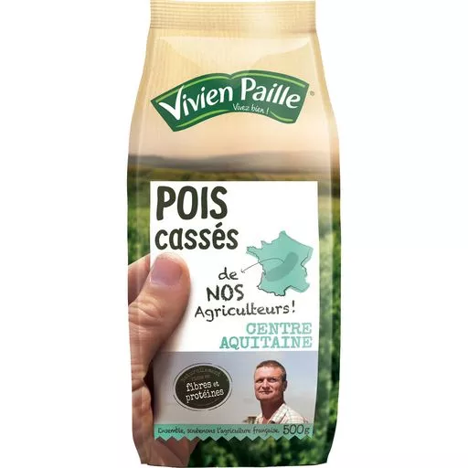 Vivien Paille Green Split Peas 500g