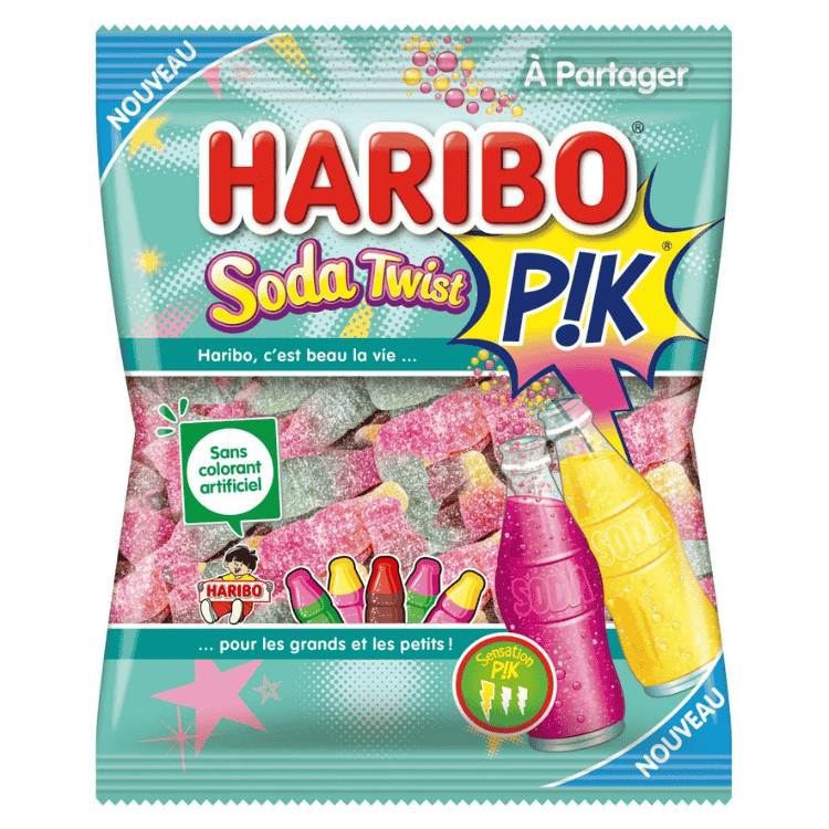 Haribo Soda Twist Pik Fizzy Candies 190g