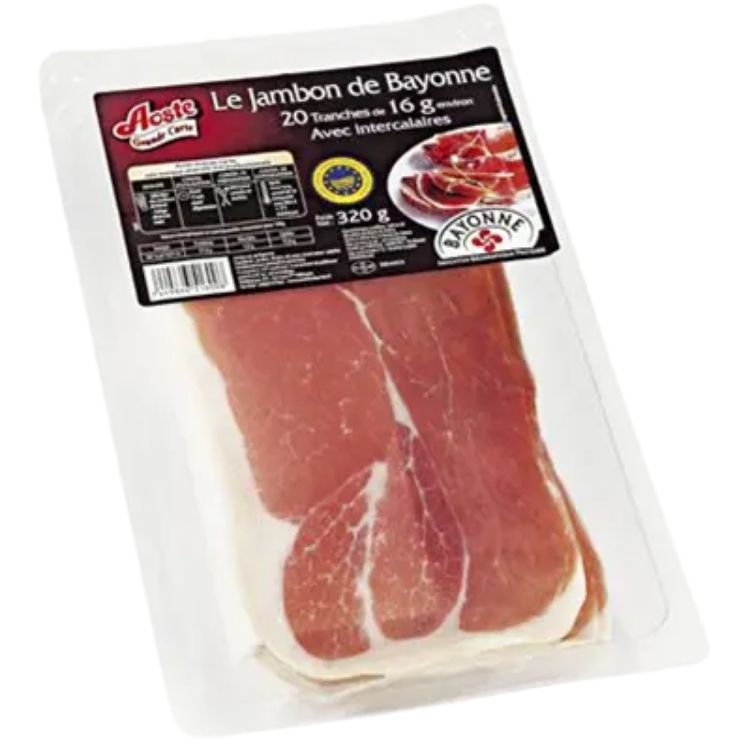 Aoste Dry Cured Ham Slices 20 Pack 320g